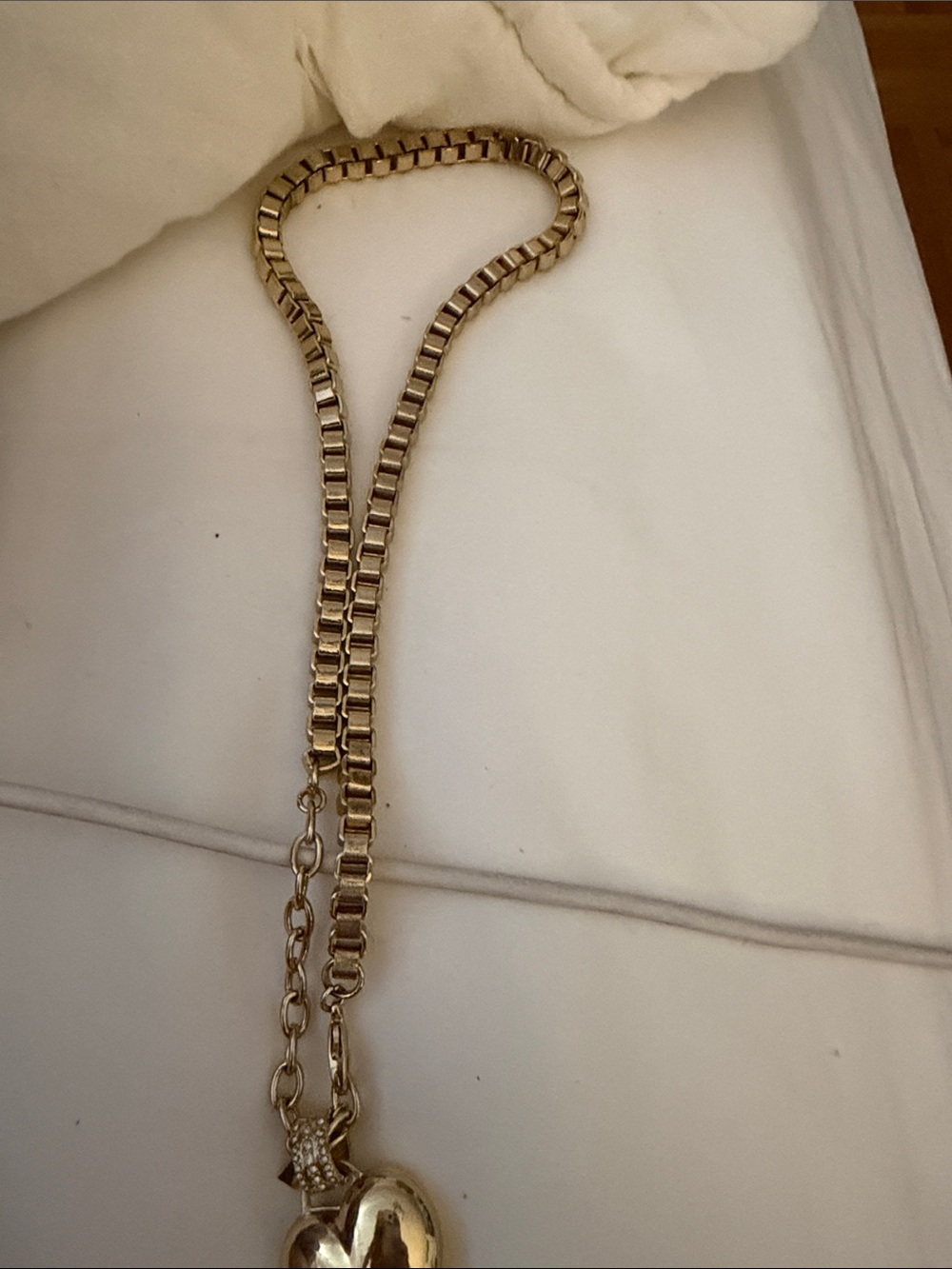 Free People Gold Heart Locket Necklace